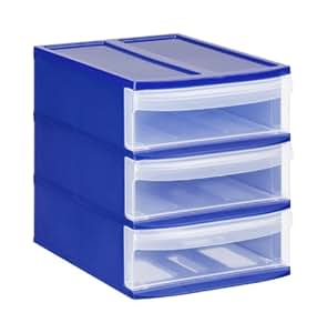 Rotho Schubladenbox Systemix Tower aus Kunststoff, Ablagebox Grösse S