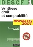 Image de Synthèse Droit et comptabilité DESCF 1 : Annales 2007