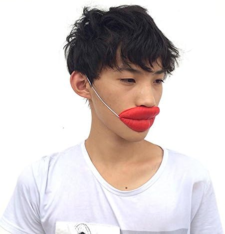 Rusero Funny April Fool's Day Jokes Sausage Thick Big Mouth Halloween Horror Latex Mask