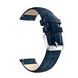18MM Ersatz Uhrenarmbänder Transer® für Huawei Watch/Timex/Seiko/Casio/Withings Pulse OX/LG Watch/Asus Zenwatch 2 18mm PU-Leder Armband für Uhren Breite: 18mm (Blau)