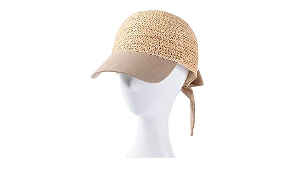 raffia baseball cap