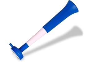 FUN FAN LINE - Pack x3 Plastic Vuvuzela Trumpets Football Sports Party Accessories Sound Air Horn for Animation