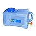 Produktbild 12L Wasserkanister mit festmontiertem Ablasshahn/Wasser Behälter PE mit Griff,Wassertank für Fahrzeug Camping Picknick Outdoor BBQ und Lange Reise