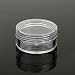 5pcs 10g Cosmetic Empty Jars Pots Eye Shadow Face Cream Powder Container - Clear