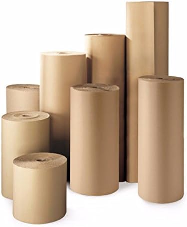 Corrugated Cardboard Paper Roll Single Face Length 75M Meters / Widths Available 300mm 450mm 500mm 750mm 900mm 1000mm 1200mm 1500mm (1000mm x 75M)