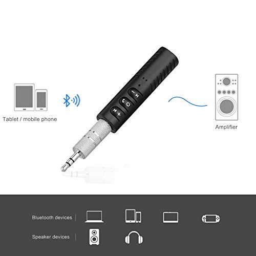 ACUTAS 3.5mm jack Bluetooth Car Kit Hands free Music Audio Receiver Adapter Auto AUX Kit for Speaker Headphone Car Stereo RS.449 (70.00% Off) - Amazon ACUTAS 3.5mm jack Bluetooth Car Kit Hands free Music Audio Receiver Adapter Auto AUX Kit for Speaker Headphone Car Stereo RS.449 (70.00% Off) - Amazon