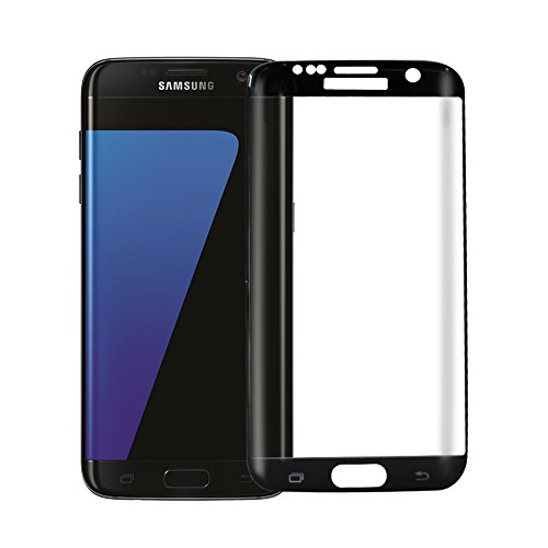 OMOYMS Cristal Templado para Samsung Galaxy S7 Edge  Cristal Vidrio Templado Protector para Samsung Galaxy S7 Edge  negro  -  Cobertura Completa   Ajuste Perfecto  - protector pantalla S7 Edge