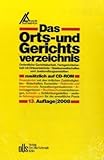 Image de Das Orts- und Gerichtsverzeichnis: Ordentliche Gerichtsbarkeit, Fachgerichtsbarkeit mit Ortsverzeich