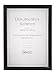 Produktbild Dokument Bilderrahmen in Schwarz Silber Weiß 21x29,7 DIN A4 Urkunde Foto Rahmen: Farbe: Schwarz