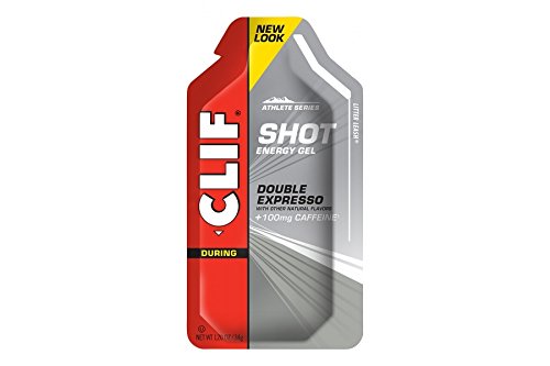 Clif Shot Gel - Gel energético para deportistas (12/10 sobres), 12x Double Expresso - 100mg (2 shots) Caffeine