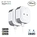 Produktbild Smart Steckdose COOSA Mini Wireless WiFi intelligente Steckdose WLAN Smart Plug smart Wifi Steckdose funktioniert mit Amazon Alexa [Echo, Echo Dot] und Google Home,USB Port,Timing Funktion, mit App Steuerung überall und zu jeder Zeit (2Pack)