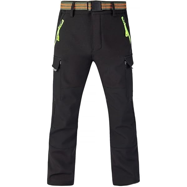 Pantaloni Softshell Per Bambini Unuo – Impermeabili E Antivento, Imbottitura In Pile, Vita Elastica Alta, Rifrangenti, Prodotto In Repubblica Ceca