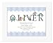 Personalised Alphabet Meaning of Name Print for Boys, New Baby Gifts, Christening Gifts for Boys