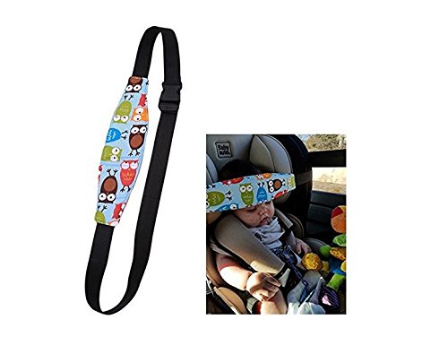 philna12 Kleinkinder Baby childrencar Sitz Head Support Sleeping Gürtel – Blau Eule - 2