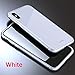 Produktbild Vazan - Aluminium magnetischer Fall für iPhone gehärtetes Glas Rückseite Metallrahmen Full Cover Flip Case für iPhone XS Max XS XR X [iPhone XS Max White]