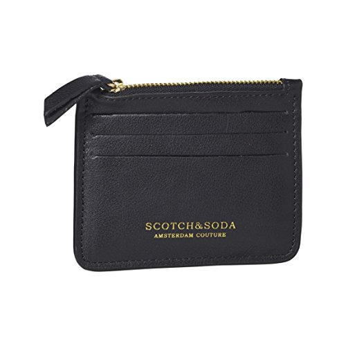 Preisvergleich Produktbild Scotch & Soda Kreditkartenetui aus Leder schwarz
