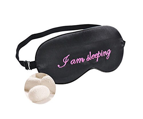 Classic Silk Eye Mask Cute Comfortable Eyeshade Sleep Eye Mask I AM SLEEPING