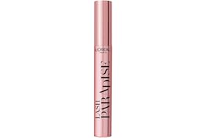L'OREAL PARIS L'Oréal Paris Intense Volume Mascara, Volumising and Lengthening, Infused with Castor and Floral Oils to Condition Eyelashes, Suitable for Sensitive Eyes, Soft Fibre Brush, Lash Paradise, Black