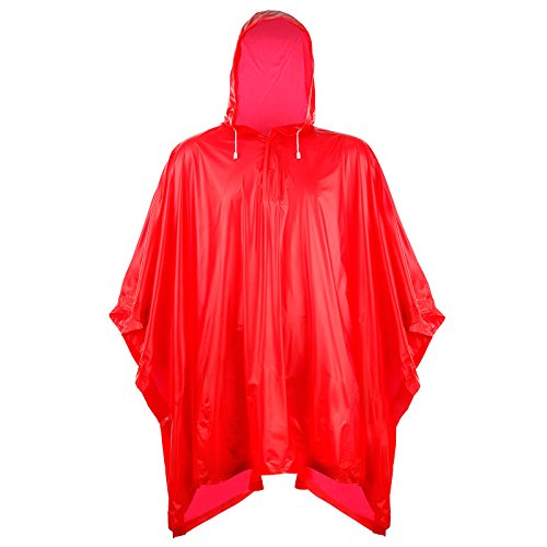 SplashmacsUnisex Adult Waterpoof Thick PVC Plastic Poncho Groundsheet