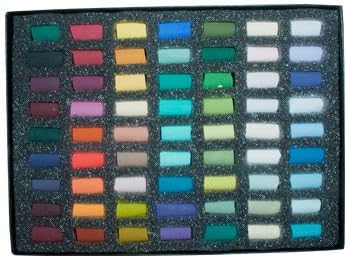 UnisonSoft Pastels : Heather Harman Set of 63 Half Sticks in Mediterranean c...