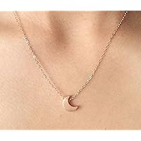 Selia minimalistische Halbmond Halskette Mond Kette Moon gold Schmuck Damen Modeschmuck handgemacht Geschenk