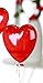 Produktbild Hänger Herzballon Glas H17 / B15cm rot
