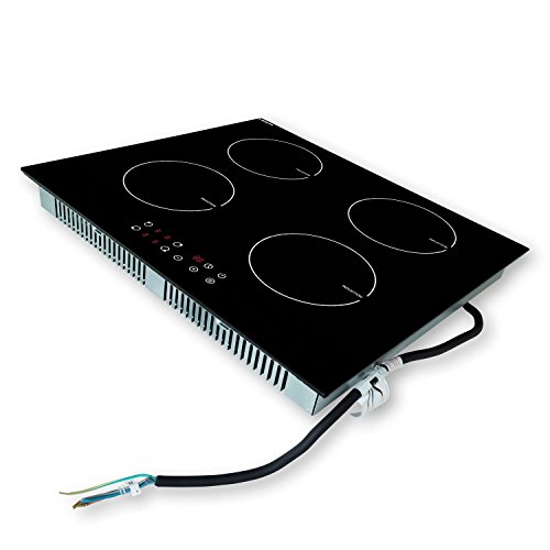 Viesta I4Z hochwertiges Induktionskochfeld mit 4 voneinander unabhängigen Kochzonen / 9 Kochstufen – Sensor-Touch Display für maximalen Bedienkomfort – Autark - 5
