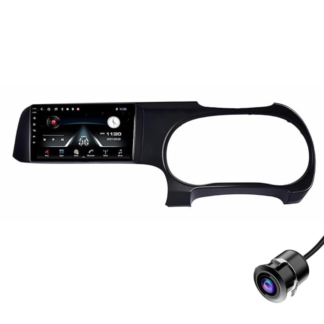 Modorwy Hyundai Grand i10 Nios 9Inch IPS 1280P HD Car Android Display with Gorilla Glass | Double Din Car Stereo | Android 12 | 2GBRAM/32GBROM Multimedia Player with AHD Camera, Dashboard Frame