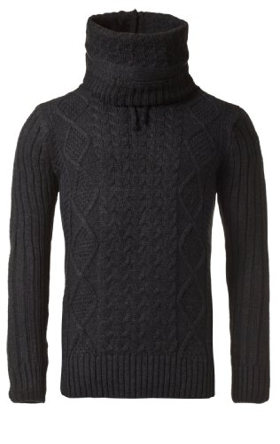 Carisma Herren Rundhalspullover Strickpullover Anthra