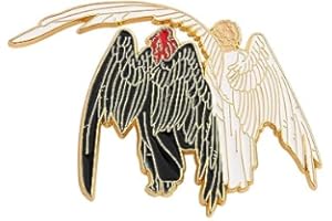 MAYDEE Good Omens Metall Abzeichen Anstecknadel Accessoires Für Kleidung, Good Omens Fanzine Badge Engel Und Dämonen