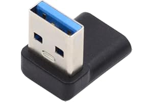 NFHK USB-C typ C żeński 90 stopni w dół kątowy do USB 3.0 A męski adapter danych do laptopa stacjonarnego