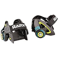 Razor Jetts Heel Wheels roller di colore Verde con scintille