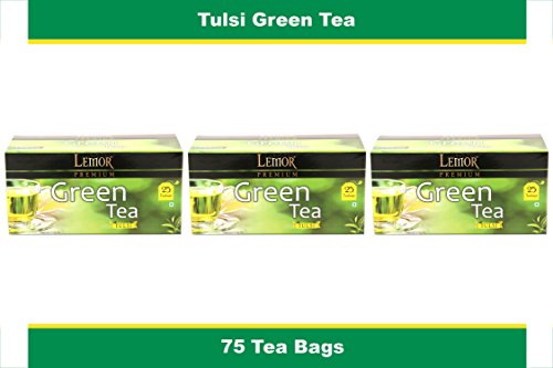 Lemor Green Tea With Tulsi (3 Pack Of 25 Tea Bag) RS.289 (38.00% Off) - Amazon Lemor Green Tea With Tulsi (3 Pack Of 25 Tea Bag) RS.289 (38.00% Off) - Amazon