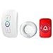 Produktbild Ältere Pager Smart Fernbedienung Home Intercom Medical Portable Lanyard Wireless Pager Alarm Klingeln Notruf Pager,White1Button+1Host+RedBedsideButton