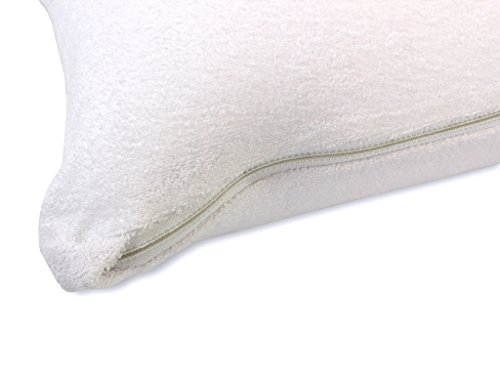 Kissen ELA 40x60cm, BAUMWOLLE Frottee mit ZIP-Tasche, EPS-Microperlen TOXPROOF®, inklusive Nachfüllpackung - 4