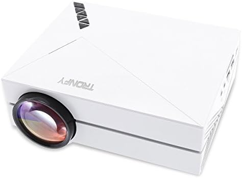 Tronfy Multimedia Mini LED Pico Projector 800*480 Private Home Cinema support HDMI/VGA /AV/ USB port Enjoy Video Movie Game-White