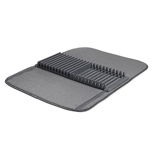 Umbra 330720-149 Udry selbsttrocknende Abtropfmatte mit Abtropfgestell, zusammenfaltbar, dunkelgrau - 5
