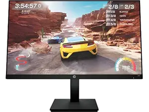 HP X27 27-inch(68.58 cm) 165 Hz FHD Eyesafe Certified Gaming Monitor - 400 nits IPS Panel, AMD Free Sync, 1ms GtG (with Overdrive), 1xHDMI, 1xDP, VESA Mount, Pivot & Tilt Adjust (2V6B3AA)