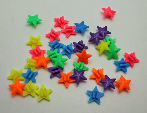 Land-Haus-Shop Speichenclip Sterne SET 36 Stück , versch. Farben, 36x Speichen Clips Klicker - 2