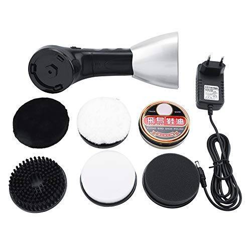Cireuse à Chaussures Brosse à Chaussure Electrique avec Cinq Têtes de Brosse pour Cirages et L'entretien des Chaussures Voyage Cadeau Homme
