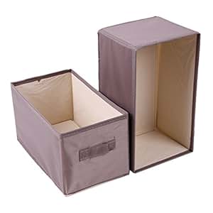 Aufbewahrungsboxen verstärkt im 2er Set 14 x 26 x 13,5 cm Faltboxen