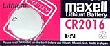 Maxell Batterien 3 Volt Lithium Knopfzellen (CR 2016,1 Batterie)
