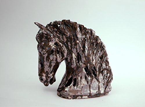 Bust horse in rust Horse lovers for horse sculpture horse head horse Ceramics