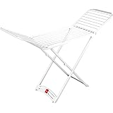 Vileda Solar Tendedero X-Legs de Resina, Blanco, 125.5x9.5x55 cm
