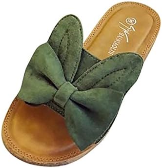 Women Summer Sandals HEHEM Women Flips Flops Sandals Summer Shoes Rabbit Ears Sandals Slips Womens Sandals Sandals Boots Gladiator Sandals (EU:35, Green)