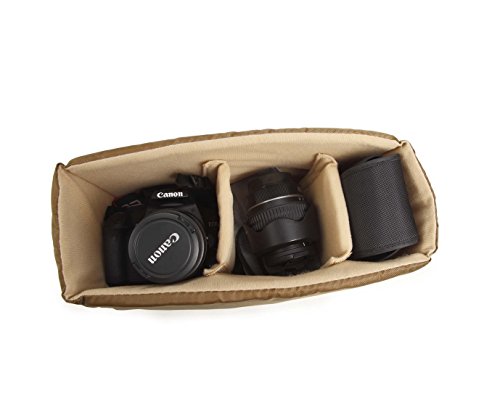 Kattee Sac Bandouli  re Etui Appareil Photo Reflex Housse Sac Toile Sony Canon Nikon Olympus etc   Vert arm  e 