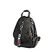 Produktbild MSF1990 Damen Rucksack Leder Wasserdichte Handtaschen Schultertasche Lässig College Wind Bag (schwarz 24 × 13 × 30 cm)