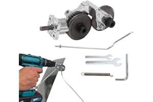 YUNSEITY Cortador de Placa de Taladro Eléctrico, Accesorio de Cizalla de Taladro de Chapa Eléctrica, para Taladros Eléctricos de 12-21 V, Cortador de Metal para Hierro, Acero, Chapa de