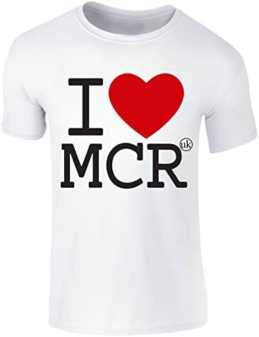 I Love Manchester London Manc And Proud T-Shirt MCR Tee Top UK BEE Tattoo UK
