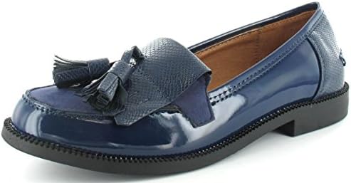 WOMENS LADIES LOAFERS FLAT CASUAL OFFICE WORK SCHOOL FRINGE TASSEL PUMPS SHOES
